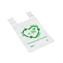 SAC EN PLASTIQUE 50X60CM. 100 UNITÉS SAM RECYCLÉES À 70 %