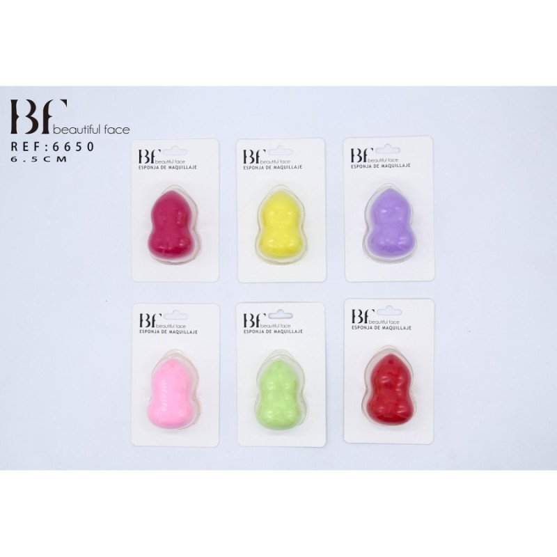 MAKEUP SPONGE 6.5CM. (€0.75 UNIT) PACK 12 COCO