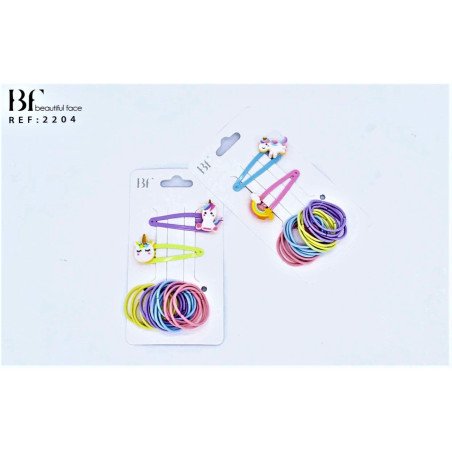 SET ACCESORIOS CABELLO(0.65€ SET)PACK 12 SETS COCO