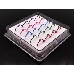 PIERCING ACERO & PLATA (0.50€ UNIDAD) PACK 20