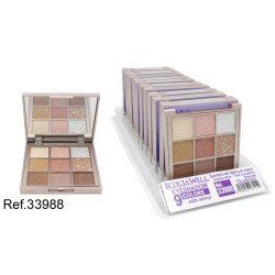 EYESHADOW 9 COLORS (€0.95 UNIT) PACK 12 LETICIA WELL