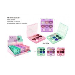 SOMBRA DE OJOS CORAZON (0.89€ UNIDAD) PACK 24 EASY PARIS