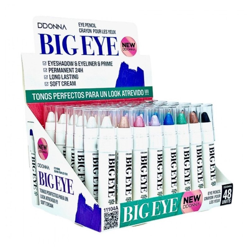 LÁPIS DE OLHOS BIGEYE SOMBRA (0,67€ UNIDADE) PACK 48 D'DONNA
