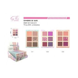 PALETA DE SOMBRA DE OJOS (0.99€ UNIDAD) PACK 12 EASY PARIS