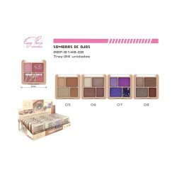 SOMBRA DE OJOS 4 COLORES (0.69€ UNIDAD) PACK 24 EASY PARIS