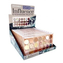 PALETA DE SOMBRAS DE OJOS INFLUENCE(2.29€ UNIDAD)PACK 12 D'DONNA