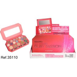 ALL COLORS RUBY AND PASSION EYESHADOW PALETTE (€4.3 UNIT) PACK 8 LETICIA WELL