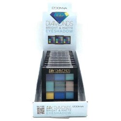 SOMBRA 9 CORES DIAMANTES 24K (0,95€ UNIDADE) PACK 12 D'DONNA